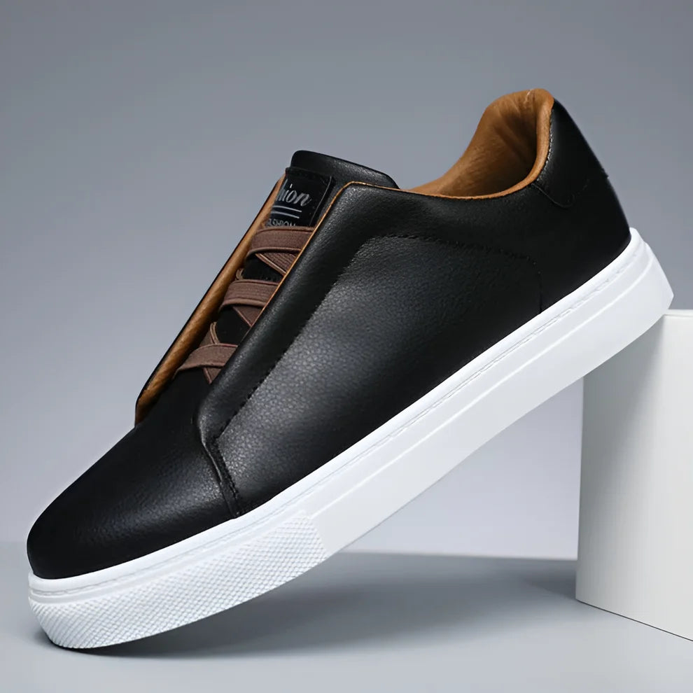 Teun | Heren Sneakers Instapmodel – Elastische Bandjes en Comfortabele Plateauzool
