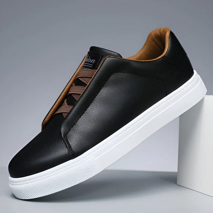 Teun | Heren Sneakers Instapmodel – Elastische Bandjes en Comfortabele Plateauzool