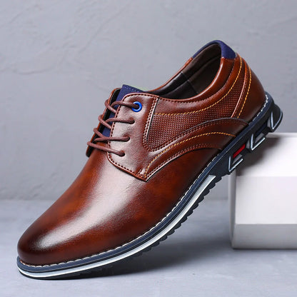 Thijs | Heren Nette Schoenen – Veters met Contrasterend Stiksel en Comfortzool