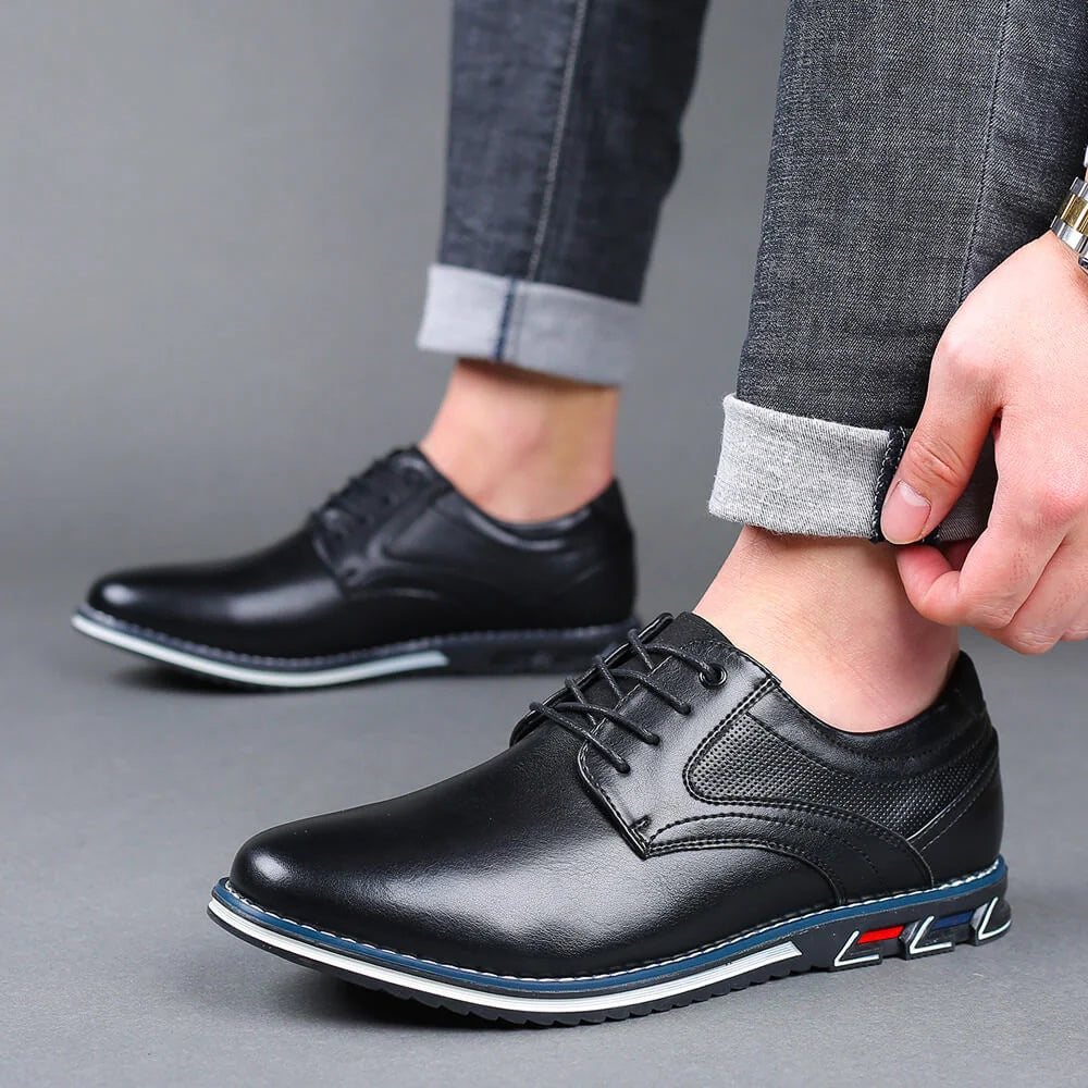Thijs | Heren Nette Schoenen – Veters met Contrasterend Stiksel en Comfortzool