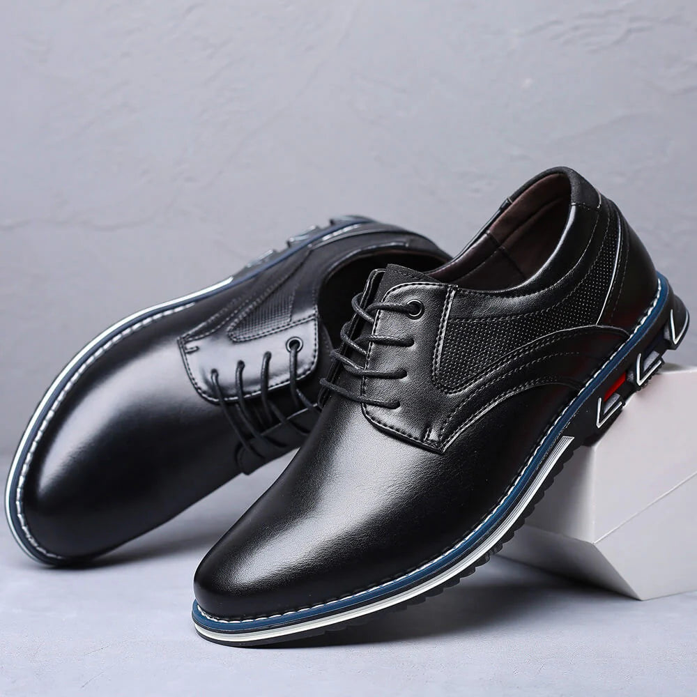 Thijs | Heren Nette Schoenen – Veters met Contrasterend Stiksel en Comfortzool
