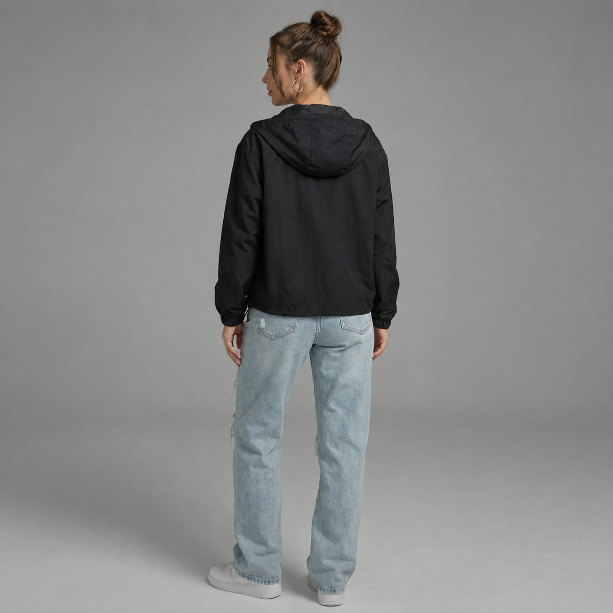 Vera | Cropped Jasje met Capuchon – Lichtgewicht en Ritssluiting