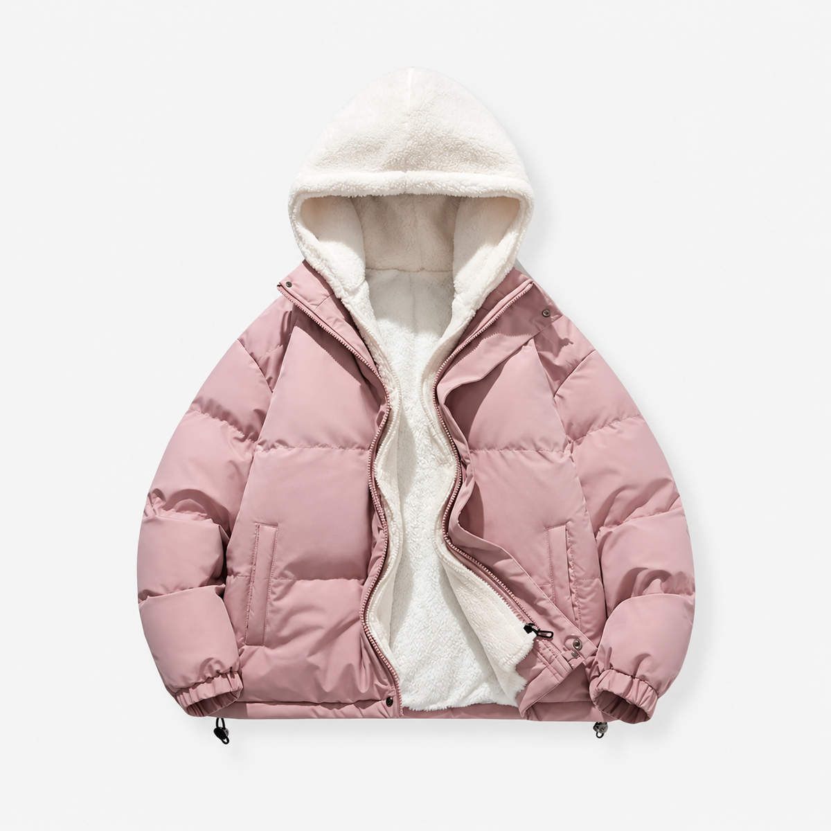 Vera | Dames Pufferjas Oversized – Warme Gevoerde Capuchon en Ritssluiting