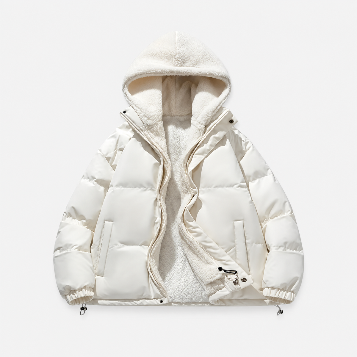 Vera | Dames Pufferjas Oversized – Warme Gevoerde Capuchon en Ritssluiting