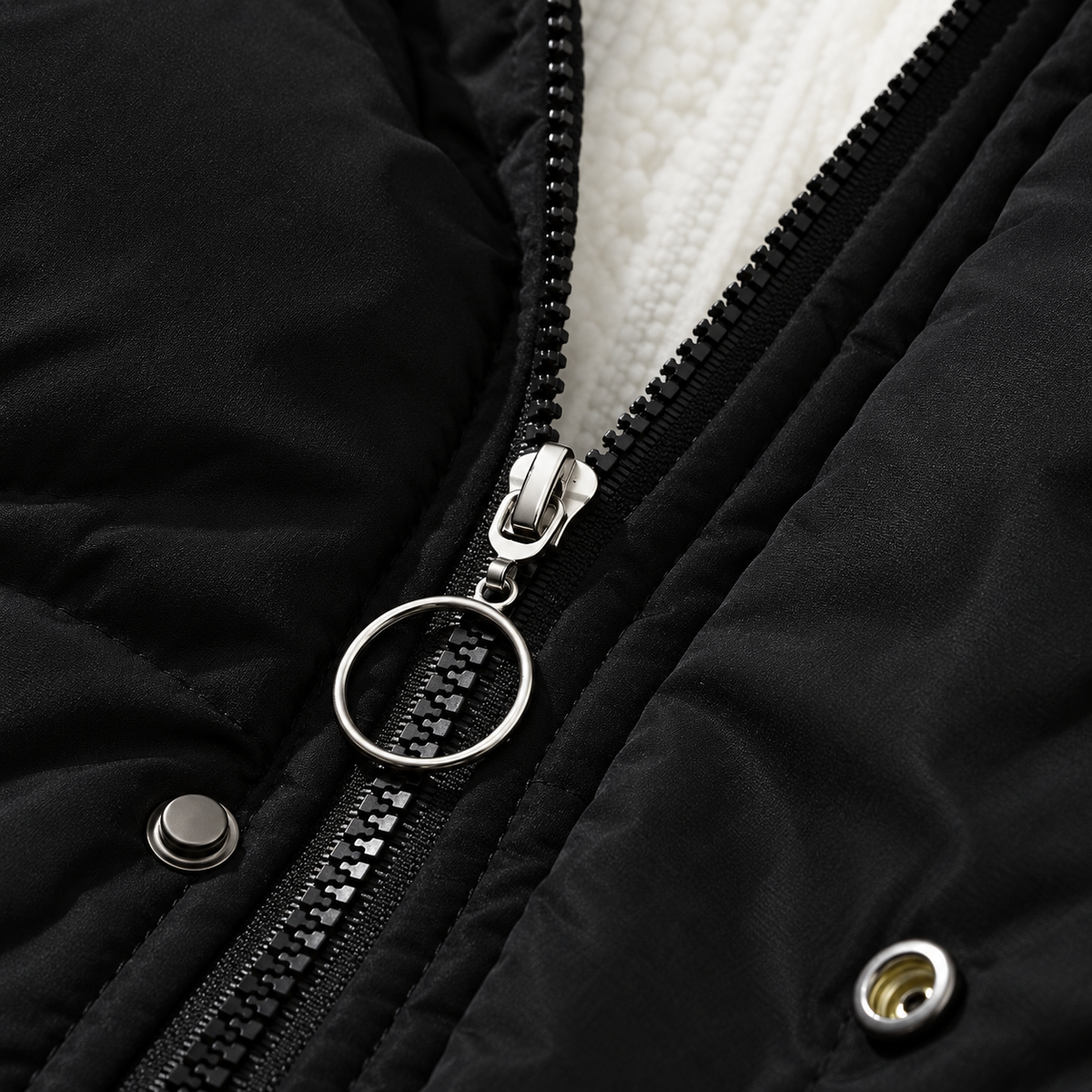 Vera | Dames Pufferjas Oversized – Warme Gevoerde Capuchon en Ritssluiting