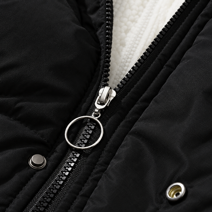 Vera | Dames Pufferjas Oversized – Warme Gevoerde Capuchon en Ritssluiting