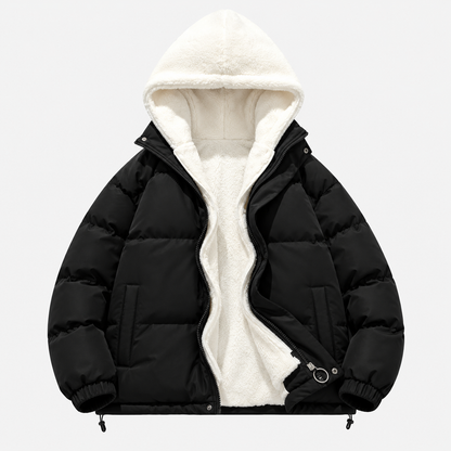 Vera | Dames Pufferjas Oversized – Warme Gevoerde Capuchon en Ritssluiting