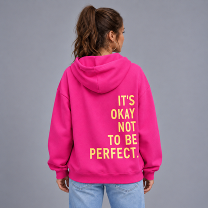 Victoria | Warme Oversized Hoodie met tekstprint - Comfortabele pasvorm met Capuchon