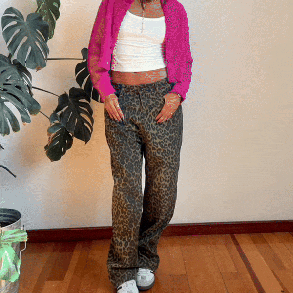Lovia – Luipaardprint Broek