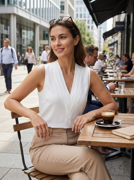 Lovia – Mouwloze Blouse