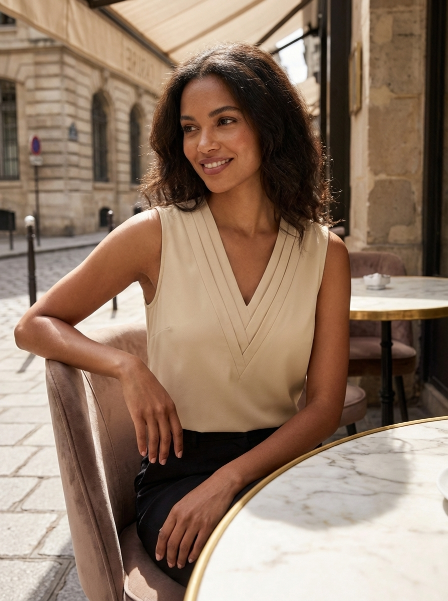 Lovia – Mouwloze Blouse