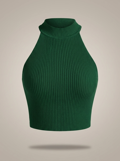 One Size  – Cropped Halter Top