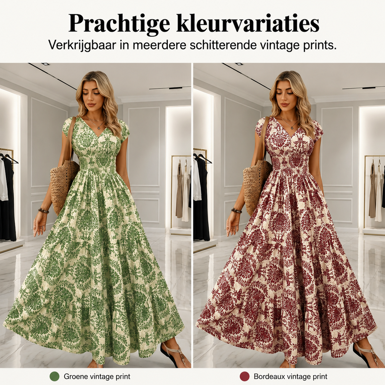 Lovia – Bloemenprint Maxi Jurk