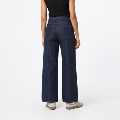 Lotte | Dames Wijde Jeans Vintage – Hoge Taille met Ceintuur