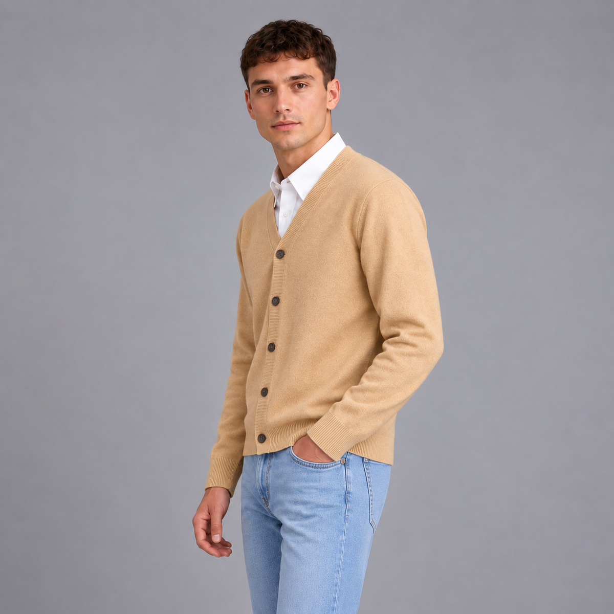 Luc | Heren Vest in Cashmere Stijl – Warm & Comfortabel met Zachte Structuur