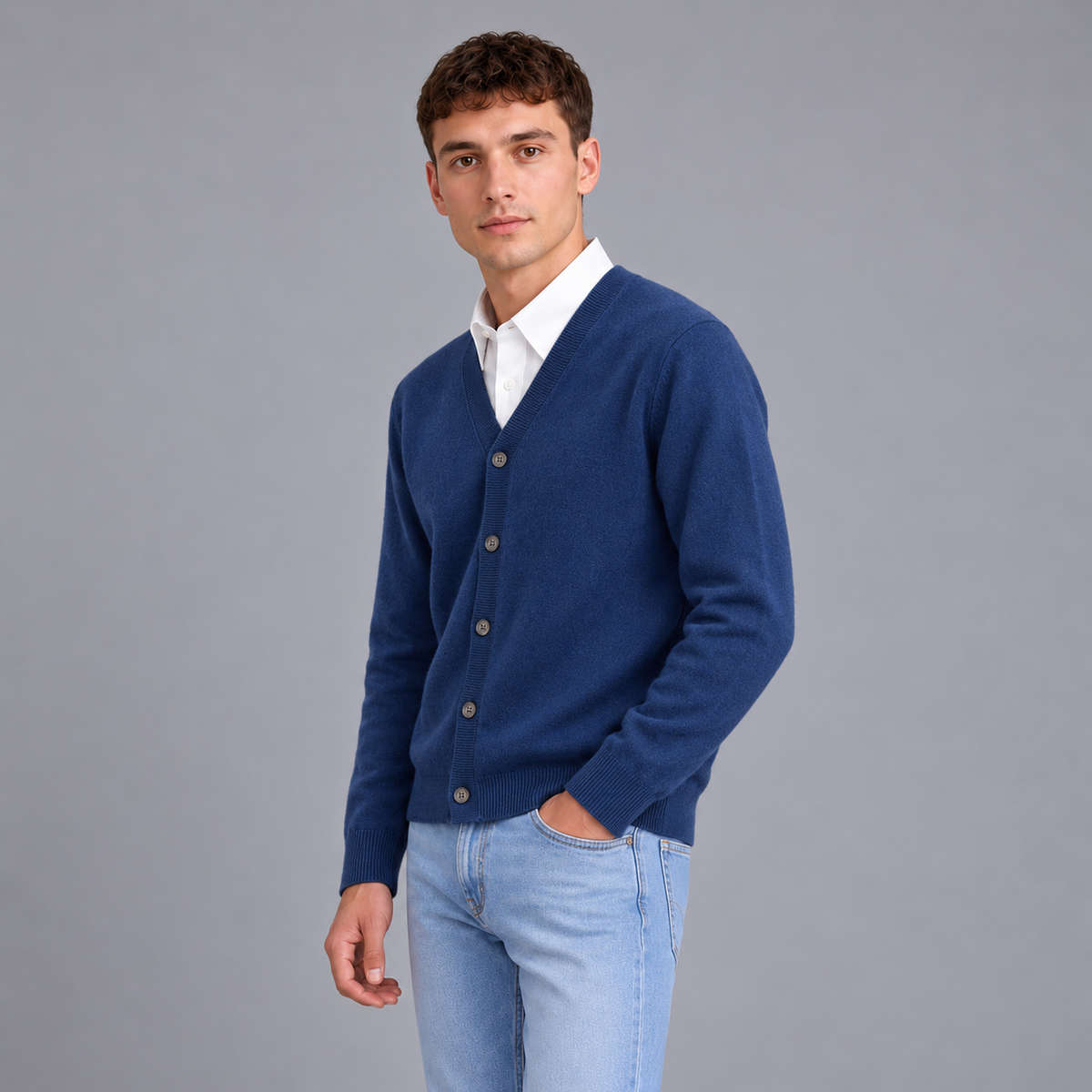 Luc | Heren Vest in Cashmere Stijl – Warm & Comfortabel met Zachte Structuur