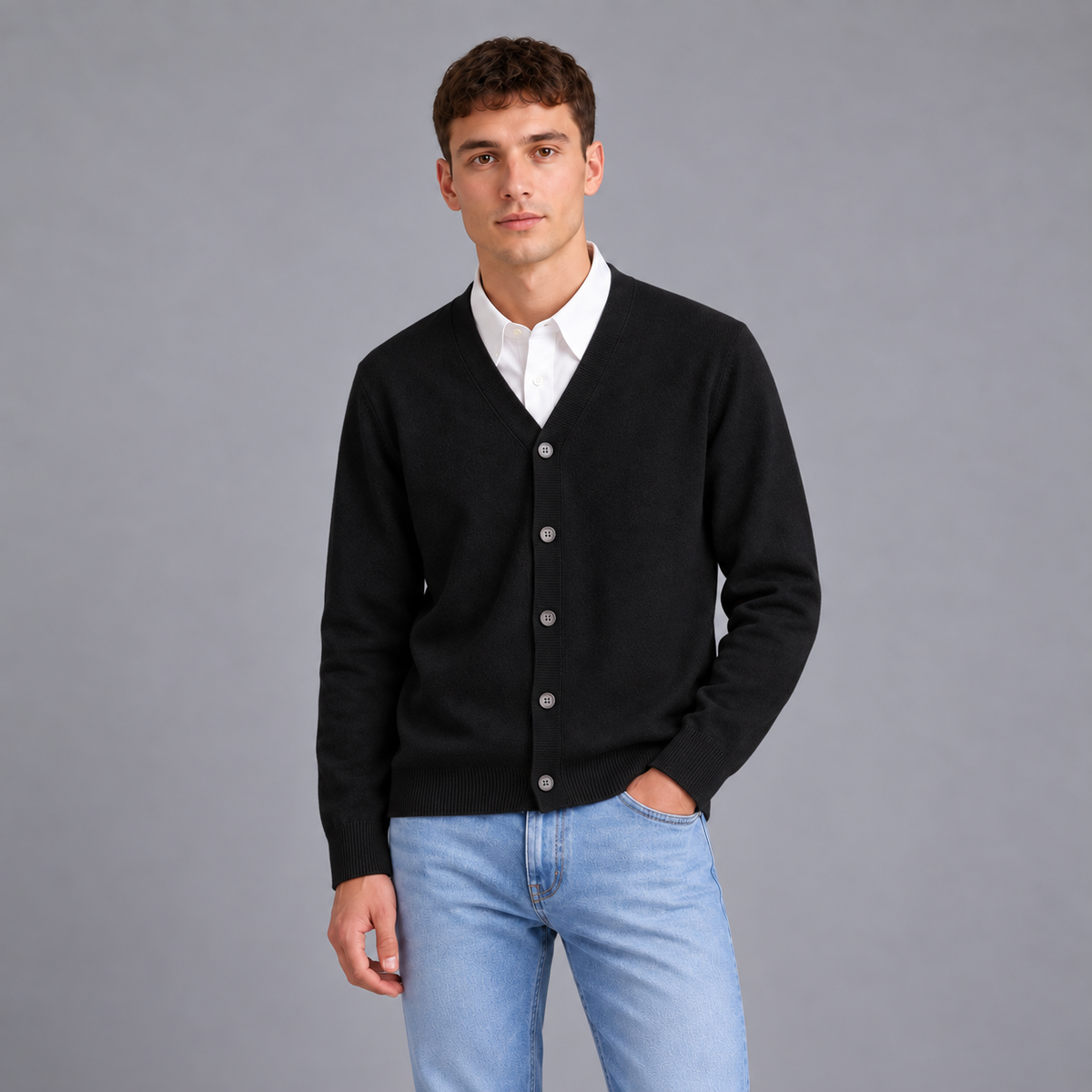 Luc | Heren Vest in Cashmere Stijl – Warm & Comfortabel met Zachte Structuur