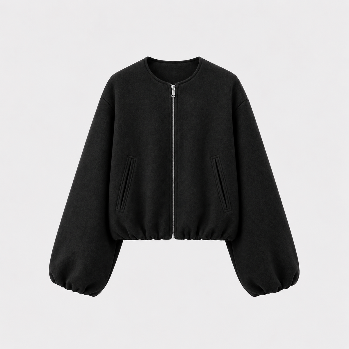 Nina | Cropped Bomberjack – Ballonmouwen en Gladde Voering