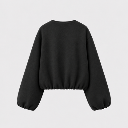Nina | Cropped Bomberjack – Ballonmouwen en Gladde Voering