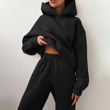 Puck | Dames Loungewear Set Oversized – Hoodie met Capuchon en Joggingbroek