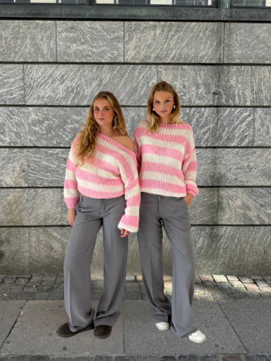 Gestreepte wollen trui