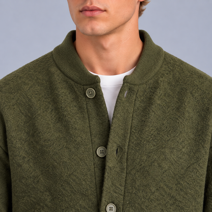 Sven | Heren Vest met Knoopsluiting – Warm & Comfortabel met Ronde Ribkraag en Opgezette Zakken