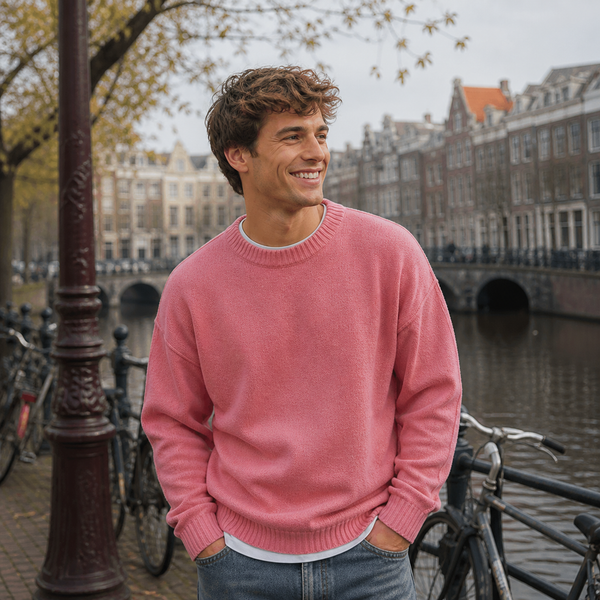 Ruben – Heren Gebreide Trui met Ronde Hals en Relaxed Pasvorm